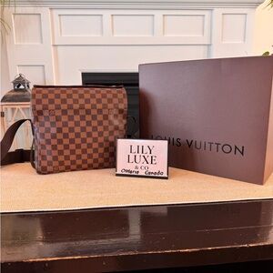 Louis Vuitton Naviglio in Damier Ebene Crossbody Bag